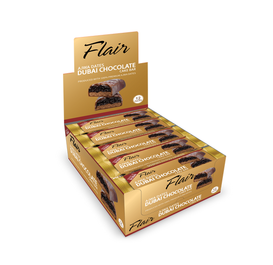 Flair Dubai Ajwa Dates Chocolate Cake Bar - 55g