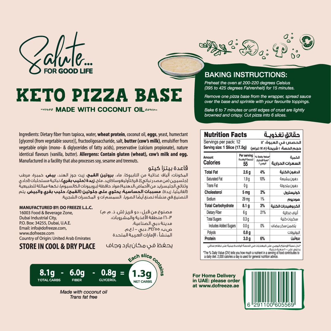 Befit Keto Pizza Base - 210gm