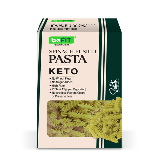 Befit Keto Pasta Duo — Macaroni + Spinach Fusilli (2 x 200gm)