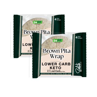 Befit Brown Pita Wrap Lower Carb Keto - Pack of 2