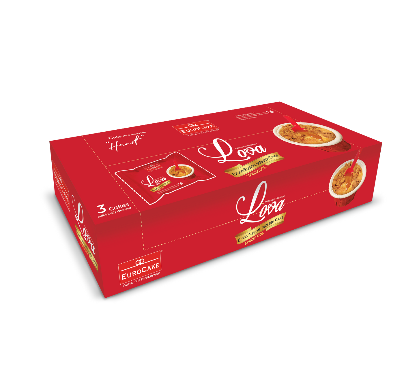 Eurocake Lova Bisco Molten Cake 55g