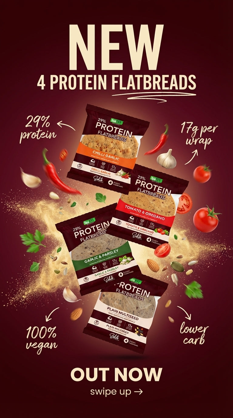 Befit Protein Flatbreads — Garlic Lovers Mix (2 Flavours, 8 Flatbreads)