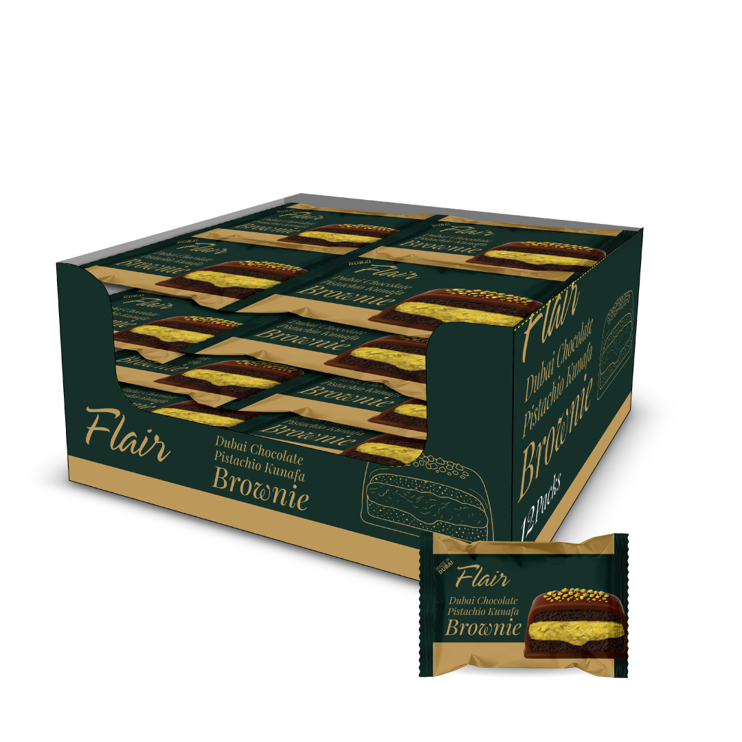 Flair Dubai Chocolate Pistachio Kunafa Brownie - 50gm