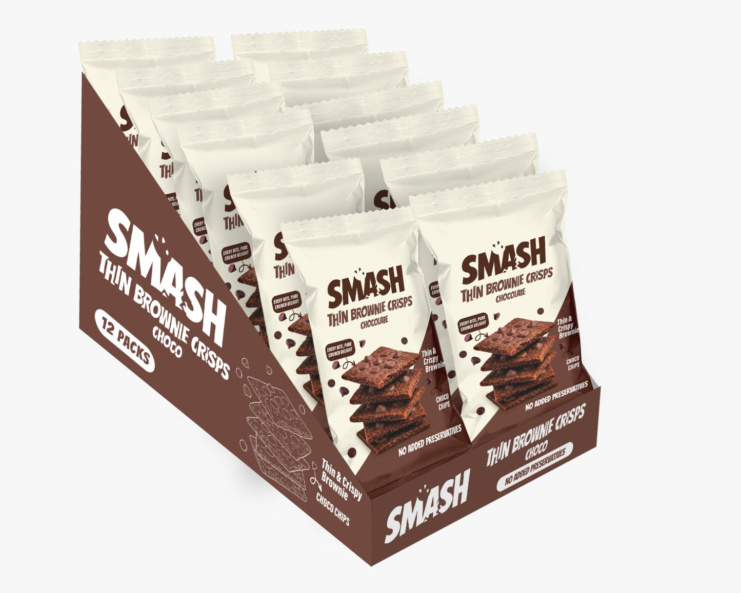 Smash Brownie Crisps Chocochip 40g