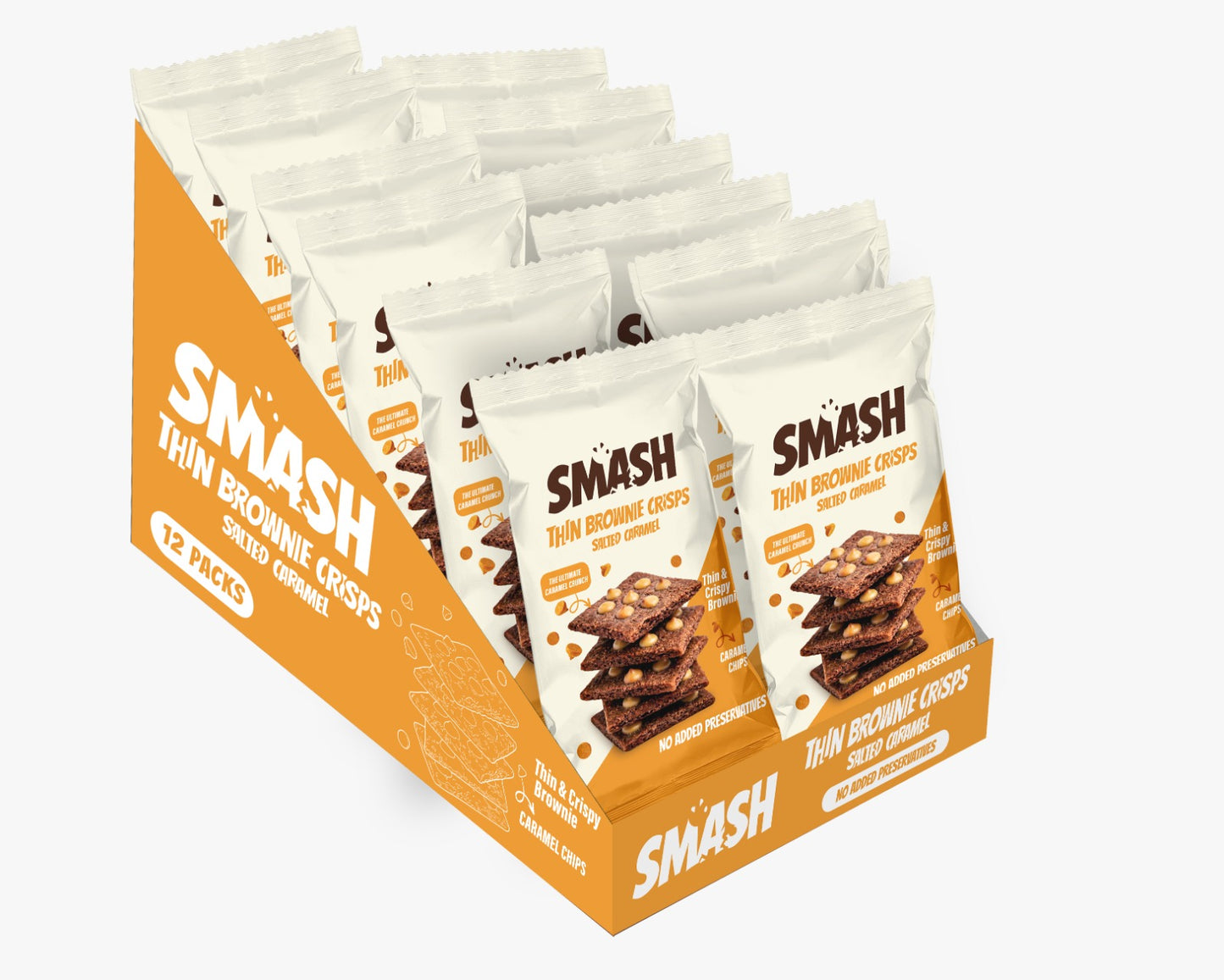 Smash Brownie Crisps Salted Caramel 40g
