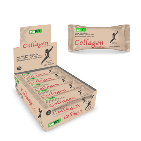 Befit Collagen Bar Almond & Honey - 12pcs Box (540gm)