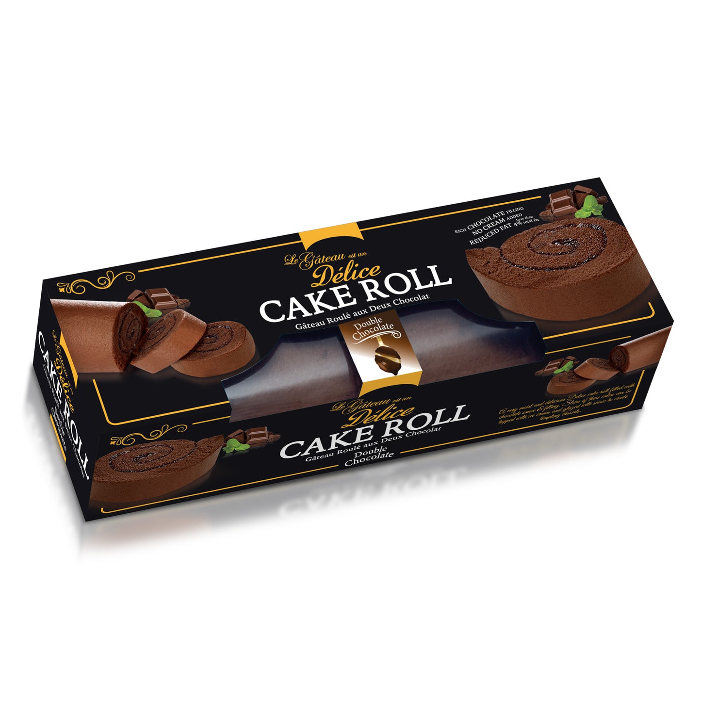 Delice Cake Roll Variety Pack - Strawberry, Caramel & Double Chocolate (3 x 320gm)