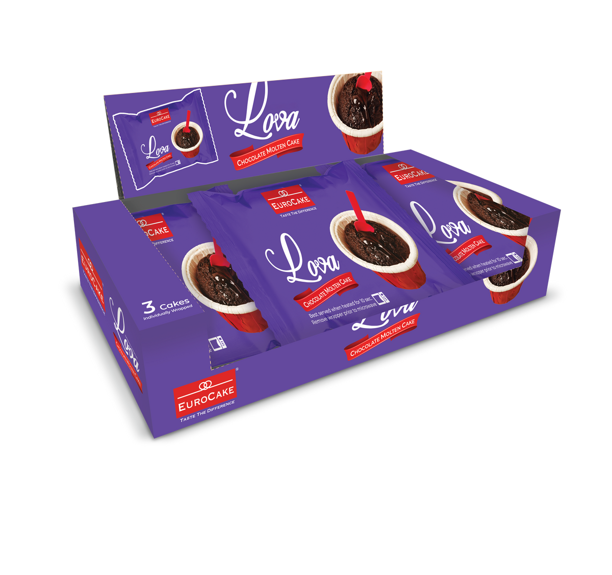 Eurocake Lova Chocolate Molten Cake 55g