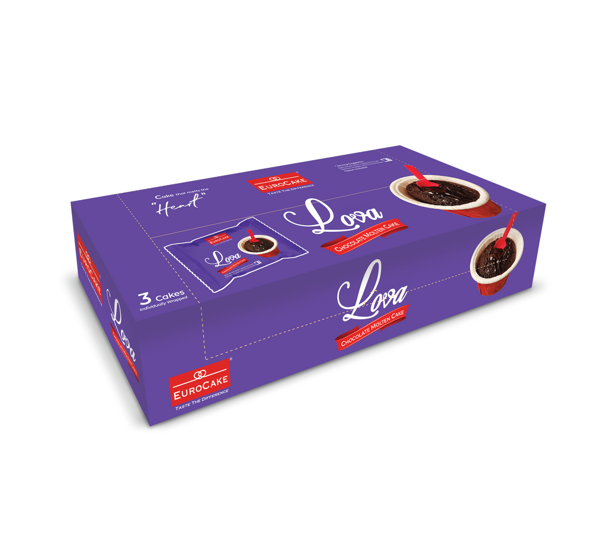 Eurocake Lova Chocolate Molten Cake 55g
