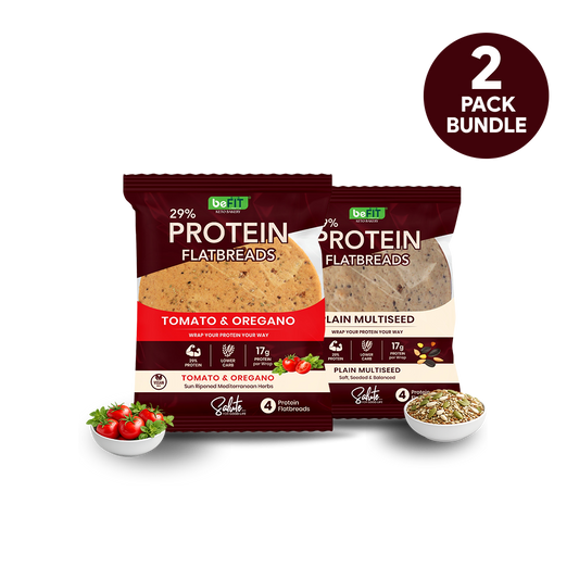 Befit Protein Flatbreads — Herby Classics Mix (2 Flavours, 8 Flatbreads)