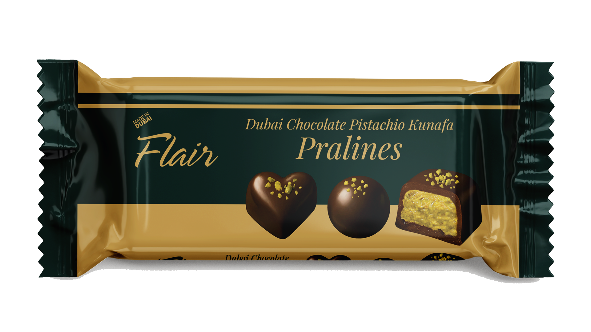 Flair Dubai Chocolate Pistachio Kunafa Pralines 45g