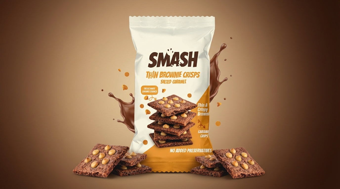 Smash Brownie Crisps Salted Caramel 40g