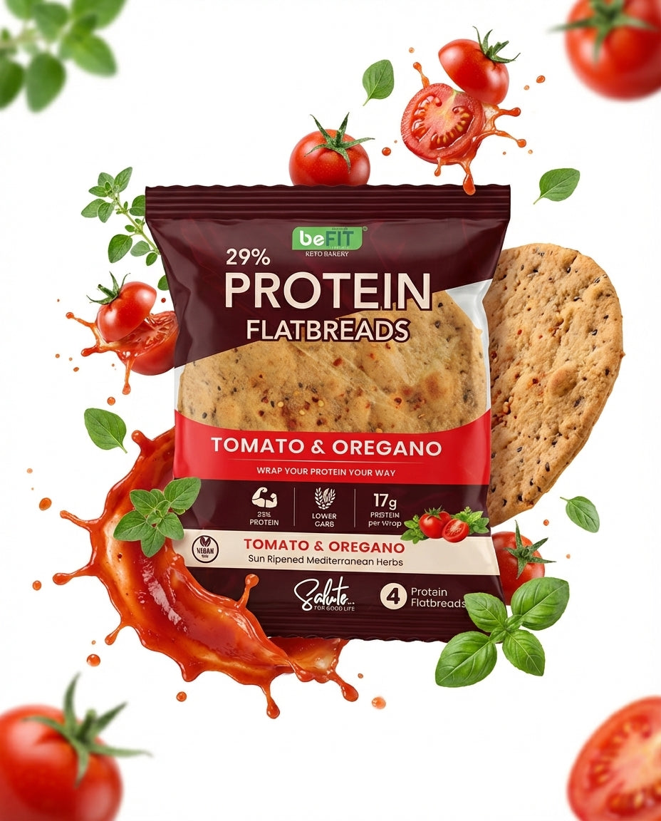 Befit Protein Flatbreads Tomato & Oregano (4 Pack)