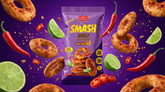 SMASH Baked Bagel Crisps Chilli Hot + Lime 40g