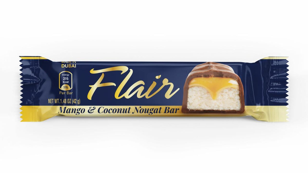 Flair Coconut Soft Nougat with Mango Filling 42gm