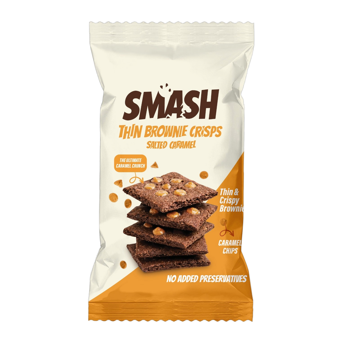 Smash Brownie Crisps Salted Caramel 40g