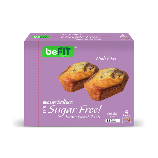 Befit Sugar-Free Marble Cake - 4pcs Box (184gm)