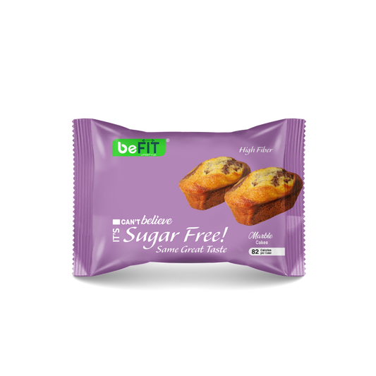 Befit Sugar-Free Marble Cake - 4pcs Box (184gm)