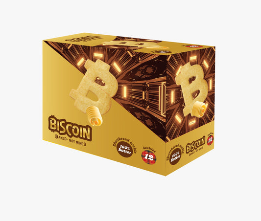 Biscoin Shortbread Cookie 100% Butter 12pc/box - 300gm