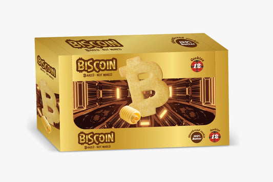 Biscoin Shortbread Cookie 100% Butter 12pc/ dispenser box - 300gm