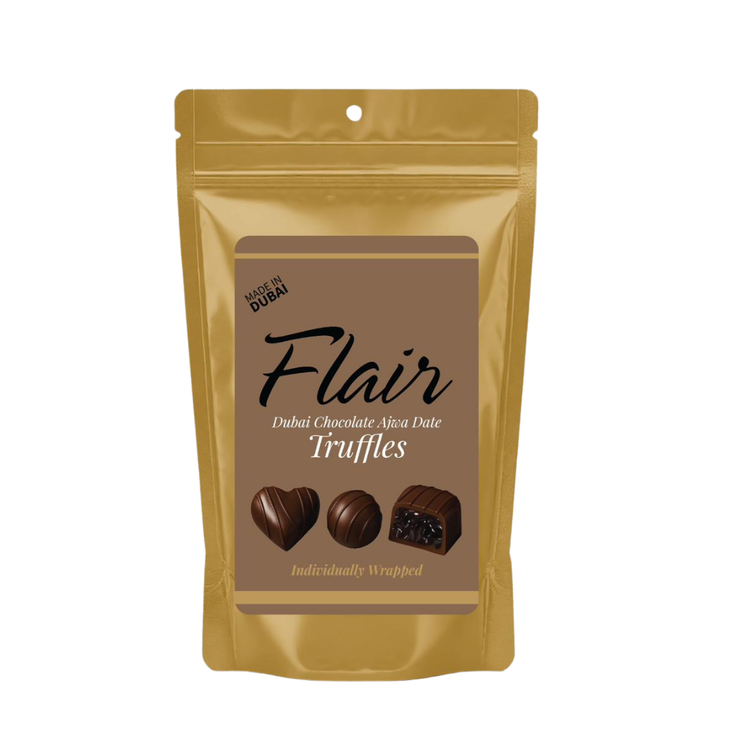 Flair Dubai Chocolate Ajwa Dates Truffles Pouch 120g
