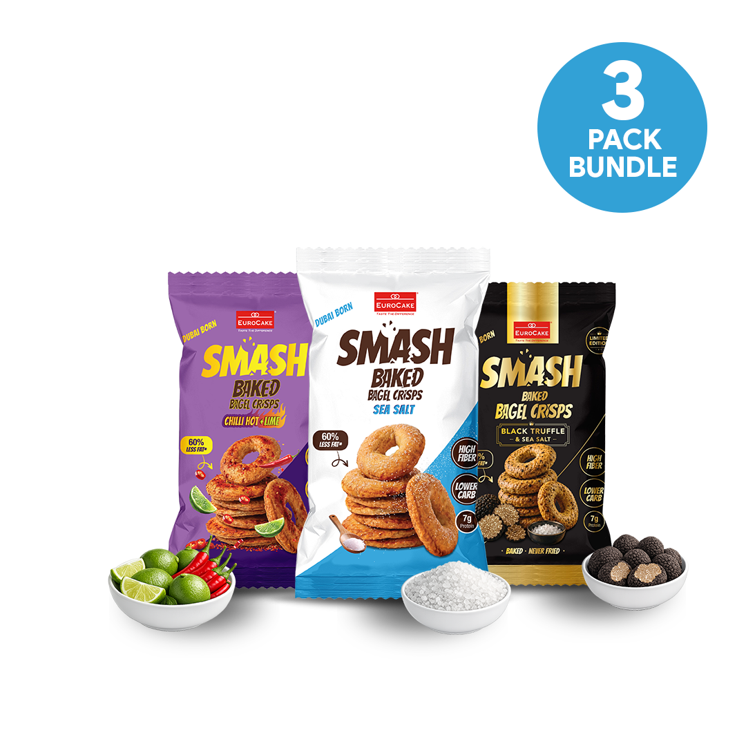 SMASH Baked Bagel Crisps — Snacking Box (3 Flavors)