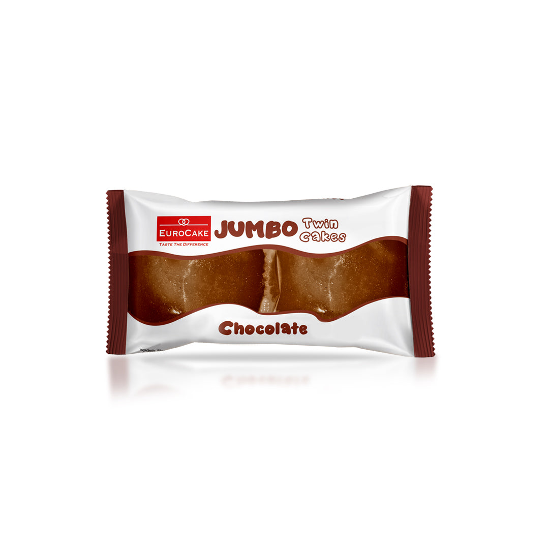 Eurocake Jumbo Twin Cake Chocolate 24pc Tray