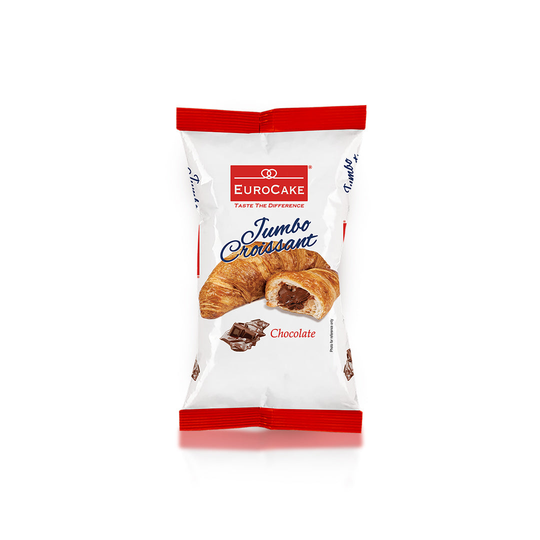 Eurocake Jumbo Croissant Chocolate 24pc Tray